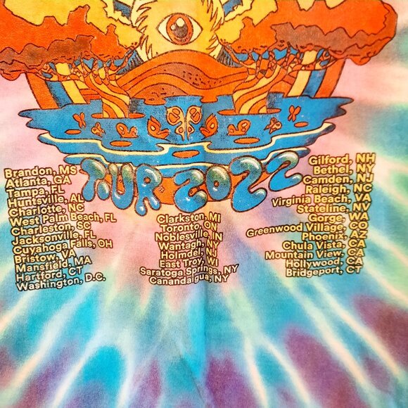 Dave Matthews Band 2022 Concert Tour Tie-Dye T-Shirt, Men's Size M - Picture 3 of 4